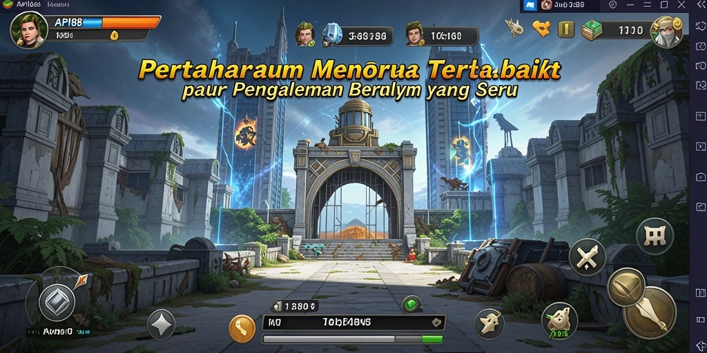Screenshot utama API88 menampilkan aksi gameplay Tower Defense yang menegangkan.