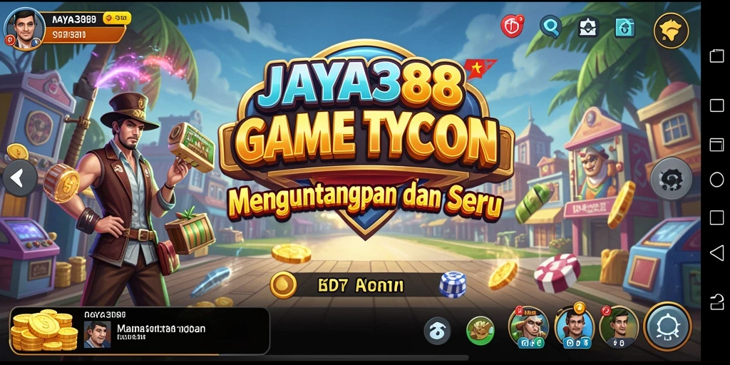 Tampilan gameplay JAYA388 yang penuh strategi Tycoon.