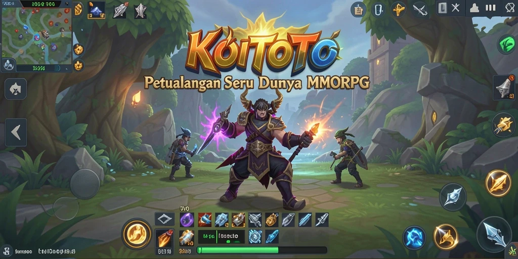 Screenshot KOITOTO menampilkan aksi seru dalam petualangan MMORPG.