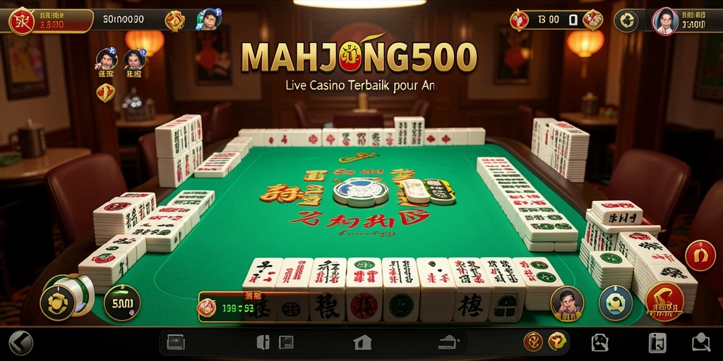 Tampilan permainan Live Casino yang dinamis dan interaktif di MAHJONG500.