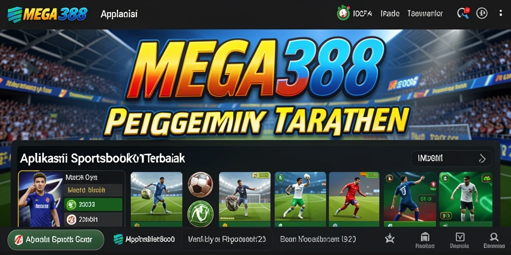 Screenshot MEGA388 menampilkan fitur taruhan olahraga yang menarik.