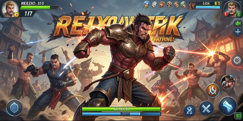 Gameplay REZIXO yang penuh aksi dan seru.