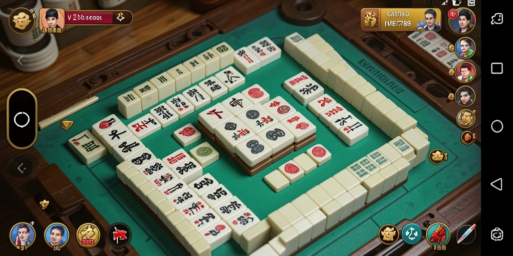 Screenshot gameplay VT789 menampilkan suasana permainan Mahjong yang seru.